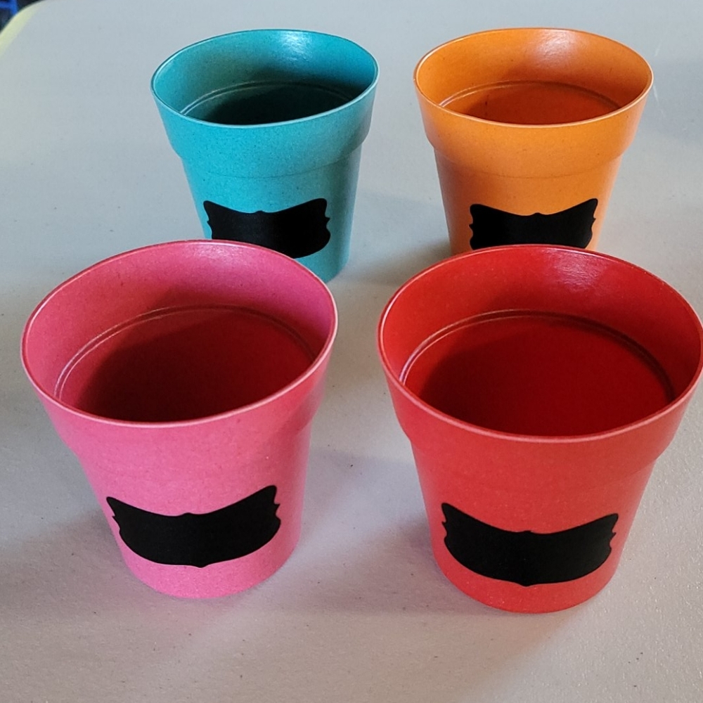 4 mini flower/herb pots NWOT